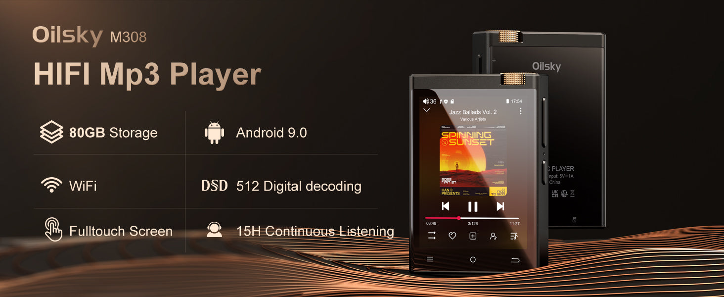Oilsky Hi-Fi MP3 Player – Bluetooth & WiFi