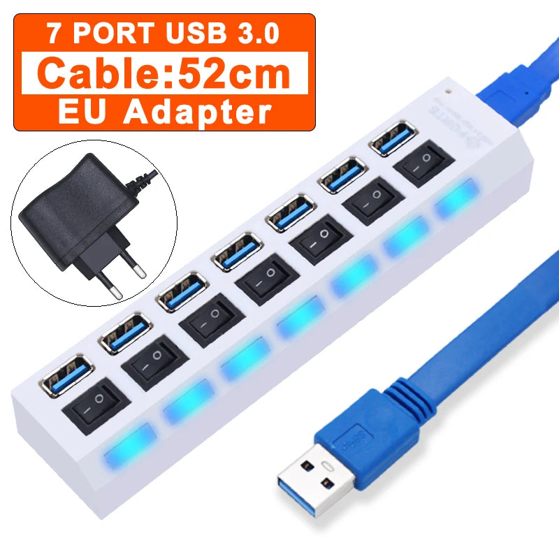 USB 3.0 Hub – 4/7 Port Multi Splitter
