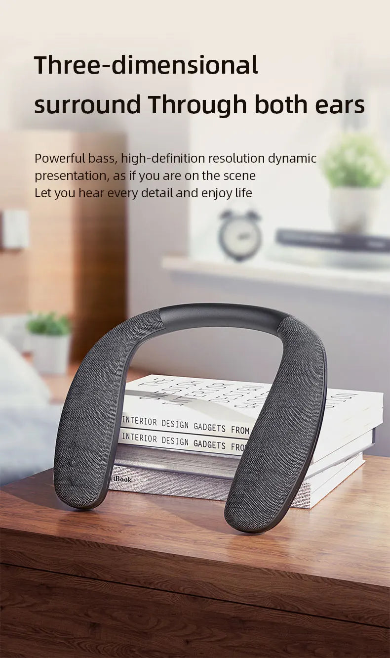 EBS-908 Wearable Neckband Speaker – Bluetooth 5.0 Surround Sound