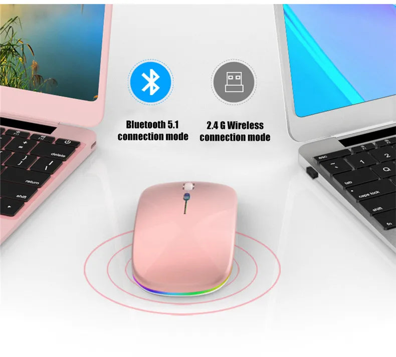 Wireless Rechargeable LED Backlit Mouse