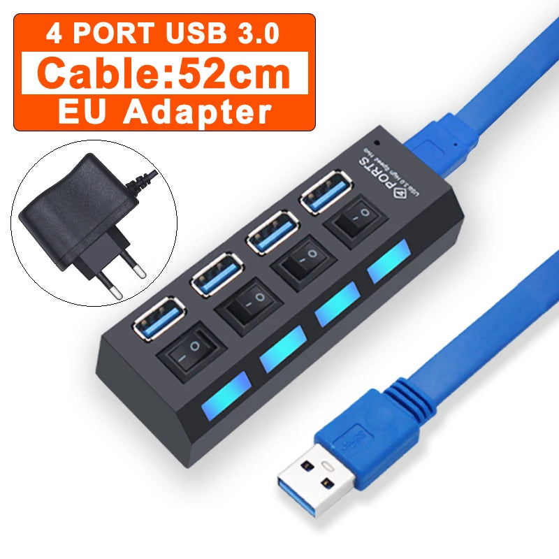 USB 3.0 Hub – 4/7 Port Multi Splitter