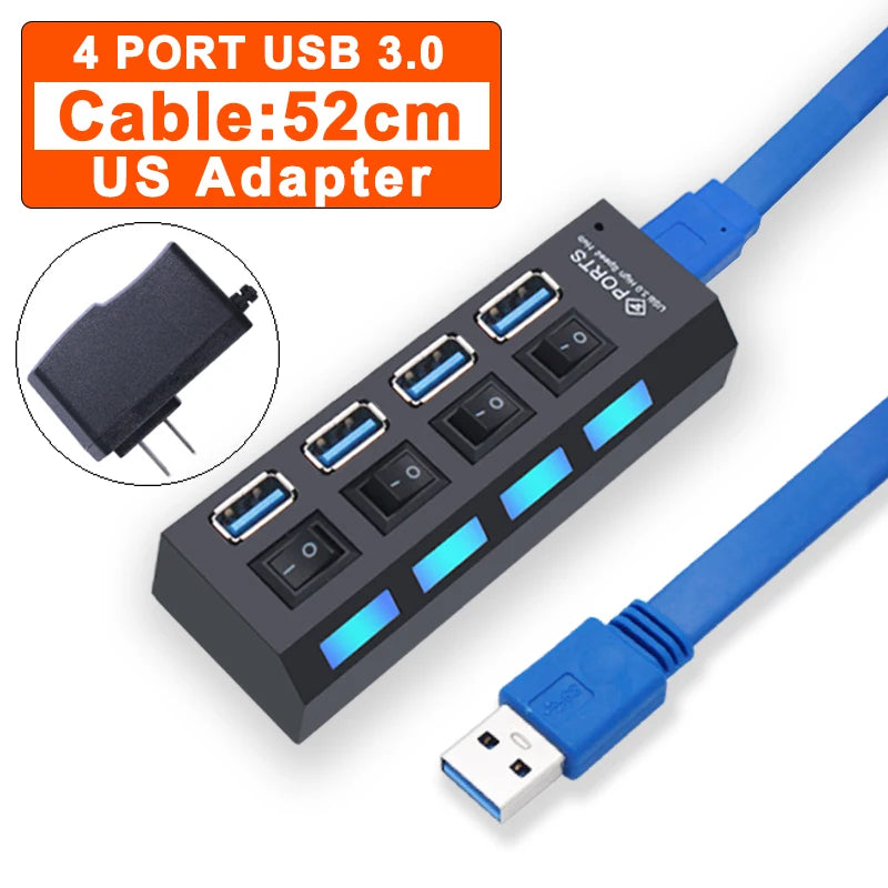 USB 3.0 Hub – 4/7 Port Multi Splitter