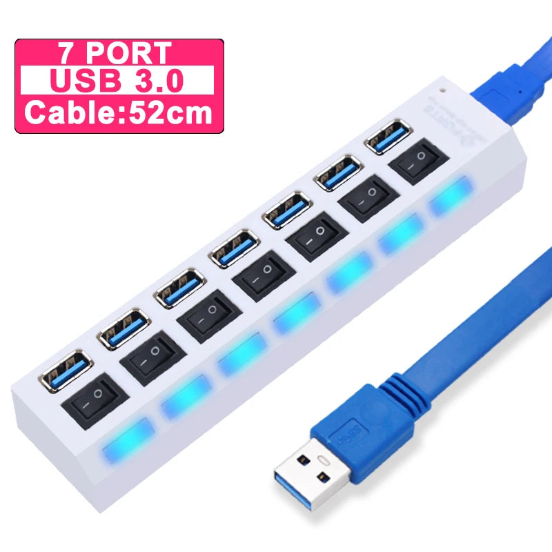 USB 3.0 Hub – 4/7 Port Multi Splitter