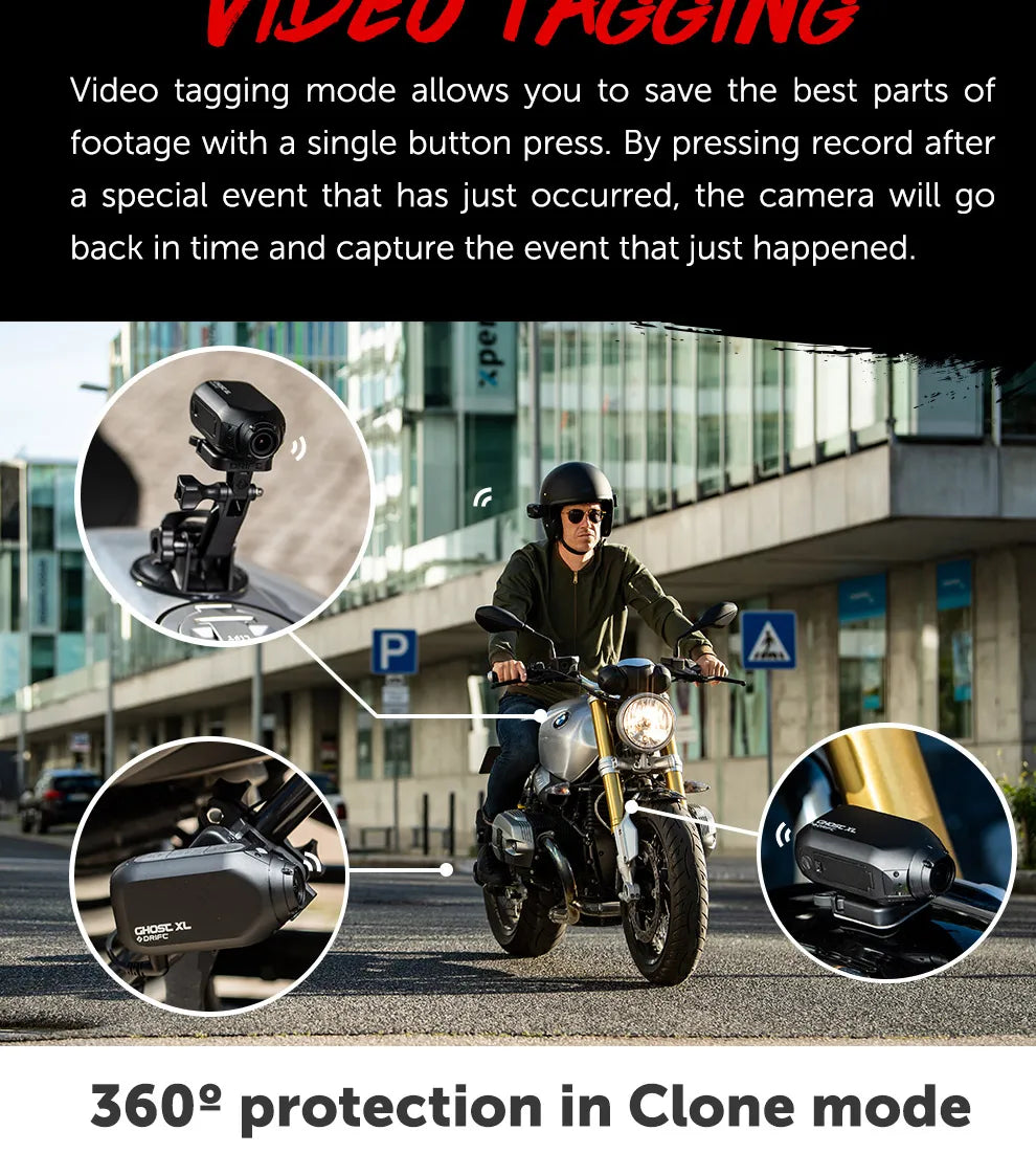 Drift Innovation Ghost XL – 1080p HD Action Camera with Rotating Lens