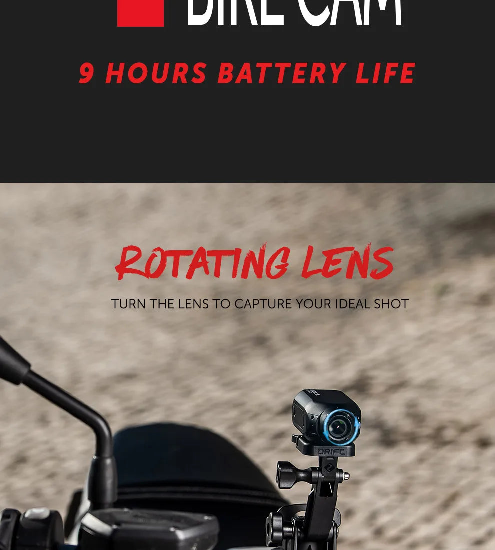 Drift Innovation Ghost XL – 1080p HD Action Camera with Rotating Lens