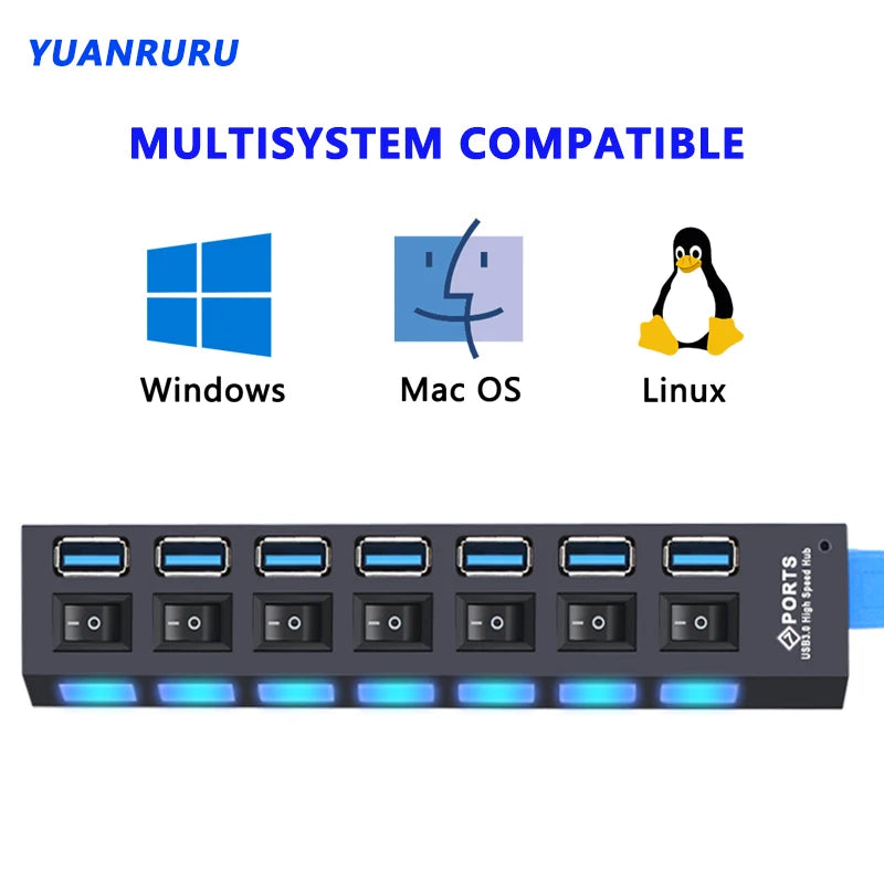 USB 3.0 Hub – 4/7 Port Multi Splitter