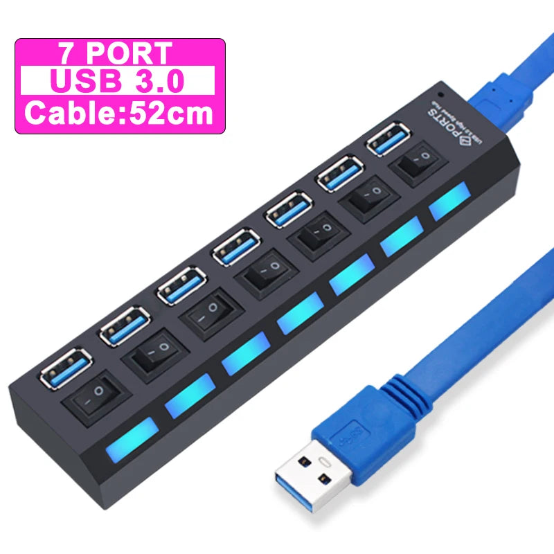 USB 3.0 Hub – 4/7 Port Multi Splitter