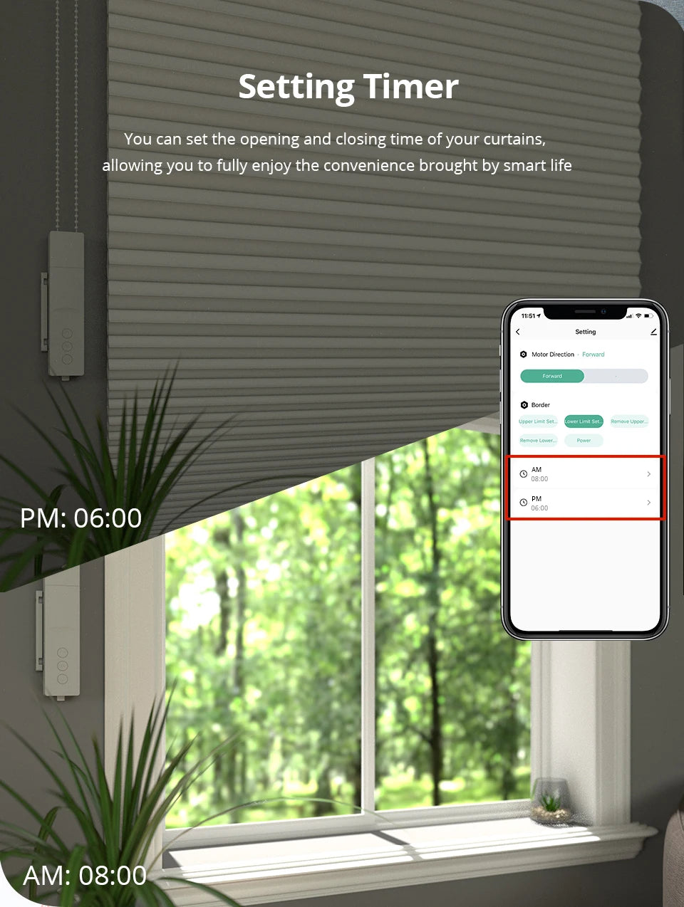 Zemismart Zigbee Smart Roller Shade Motor – Battery Powered