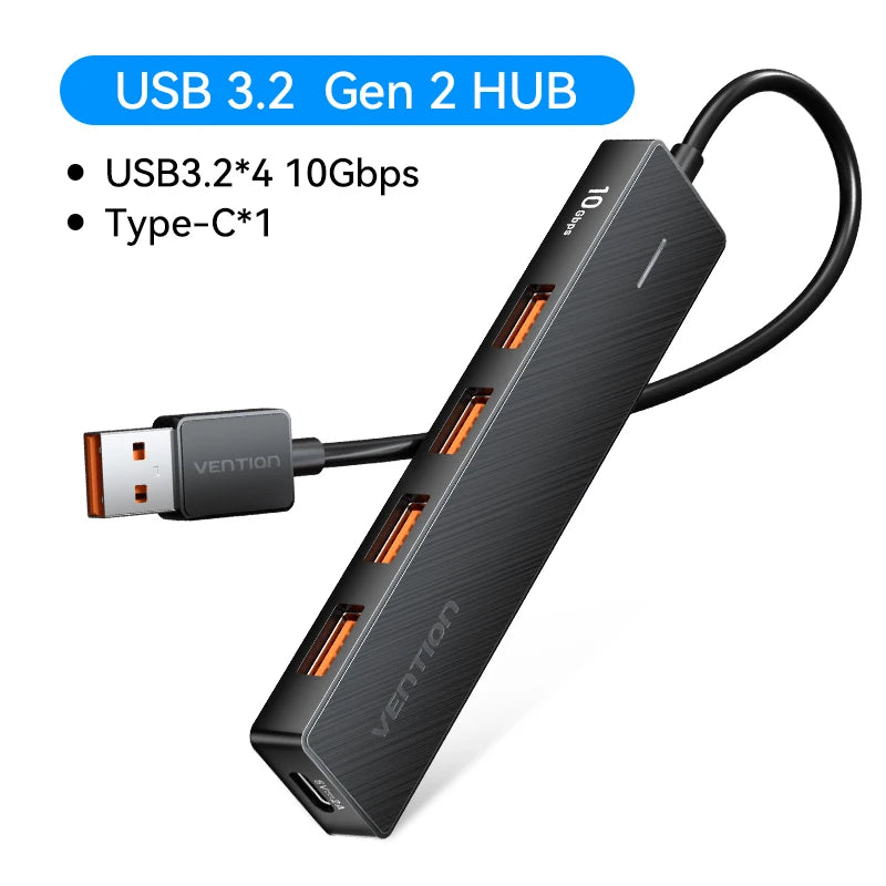 Vention 4-Port USB 3.2 Hub 10Gbps