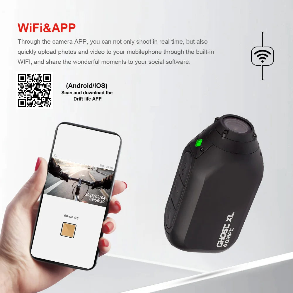 Drift Innovation Ghost XL – 1080p HD Action Camera with Rotating Lens