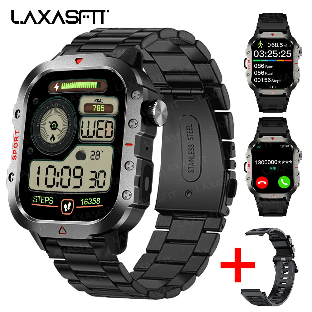 LAXASFIT Men’s Sports Smart Watch – 1.71″ LED Display