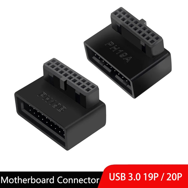 USB 3.0 19/20-Pin Motherboard Adapter – 90° Connector