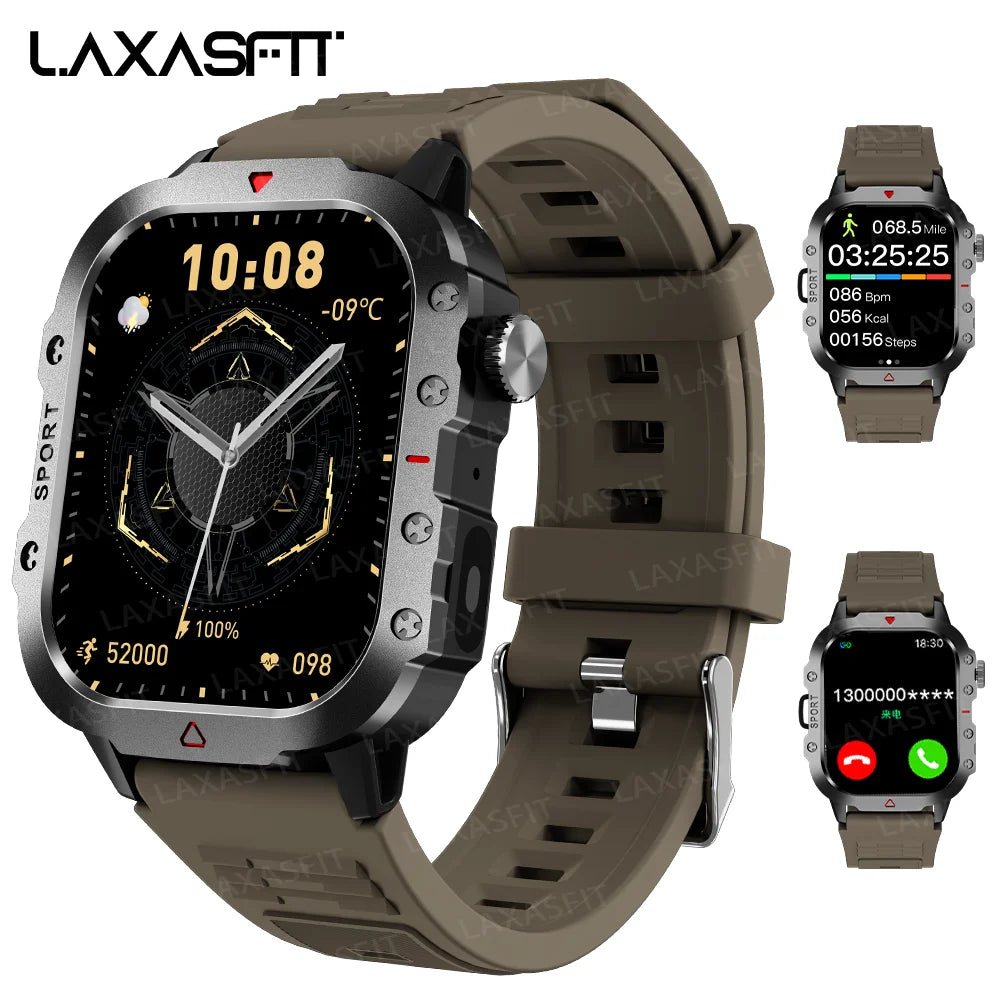 LAXASFIT Men’s Sports Smart Watch – 1.71″ LED Display