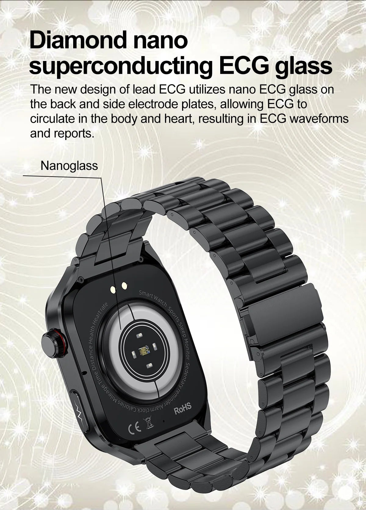 2025 Smart Health Watch – Uric Acid & Body Fat Monitor