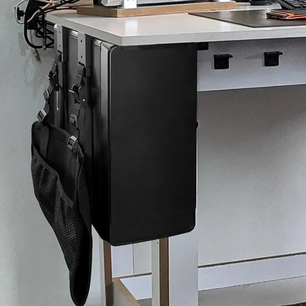 Adjustable Under-Desk CPU Case Holder Stand
