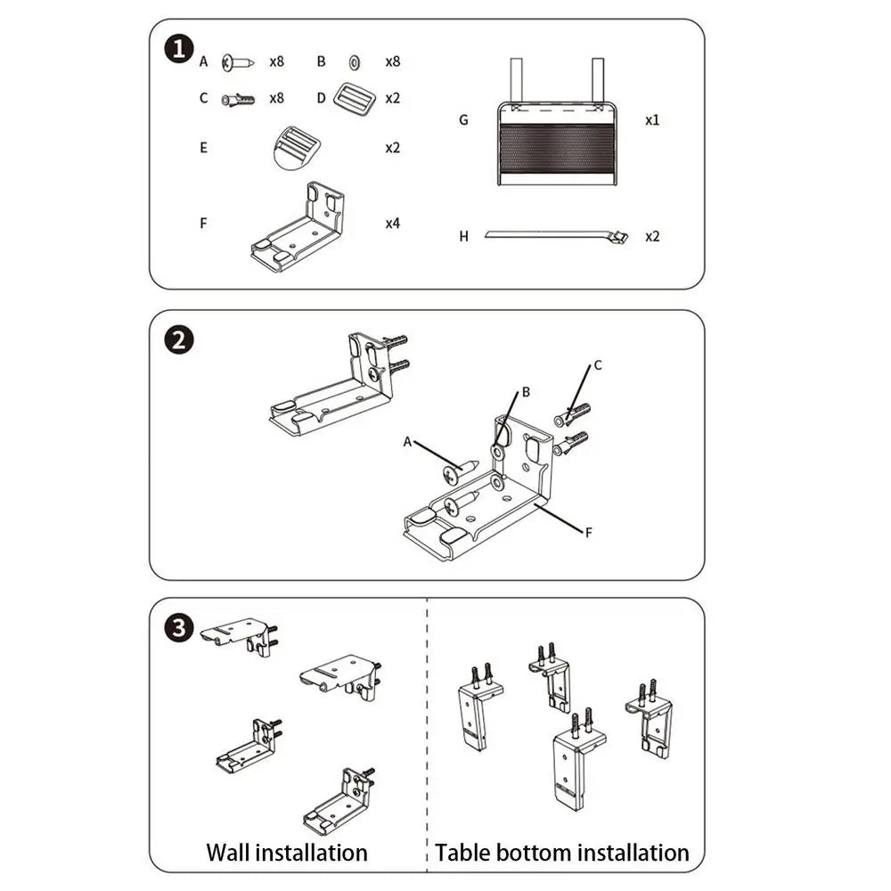 Adjustable Under-Desk CPU Case Holder Stand
