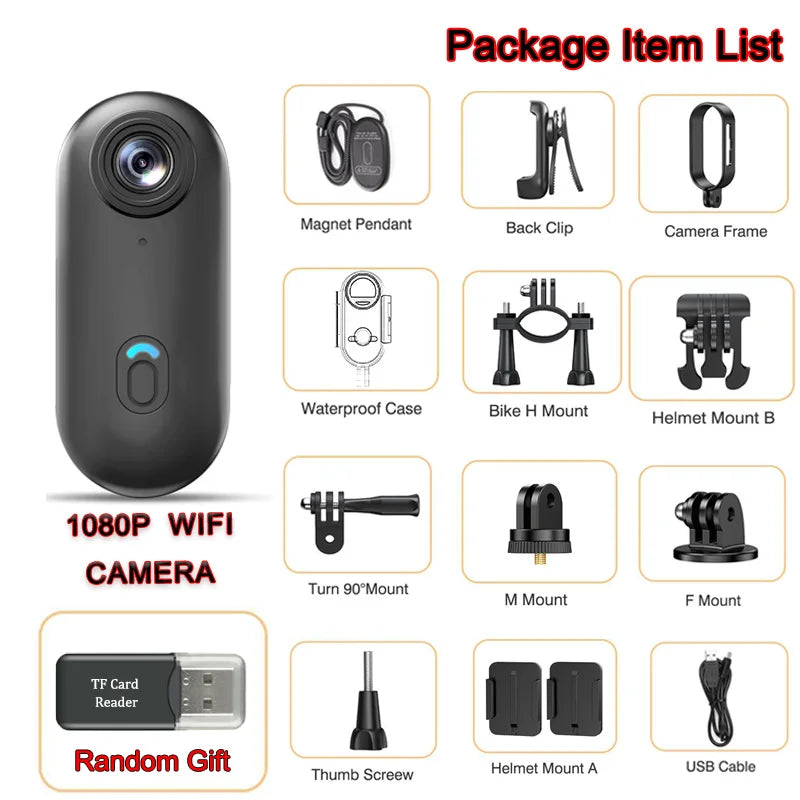 4K Outdoor Sports Action Camera – Helmet & Bike Mountable