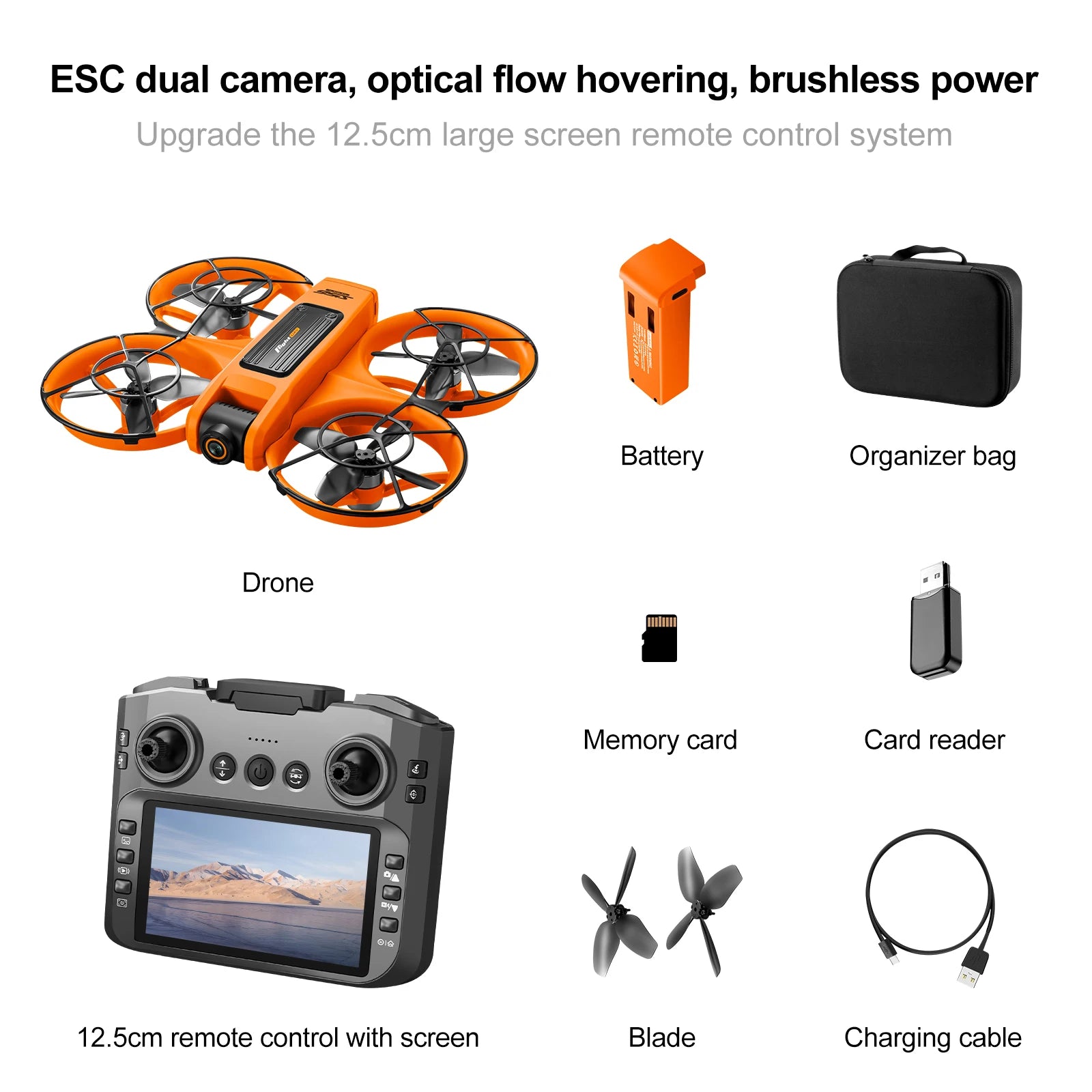Professional 8K Drone – 5G WiFi FPV with Screen & Obstacle Avoidance
