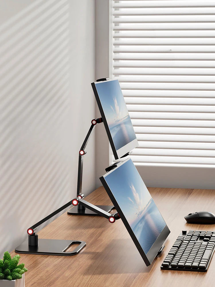 Universal Monitor Desk Stand – 12–17.3" VESA Mount, Folding Holder