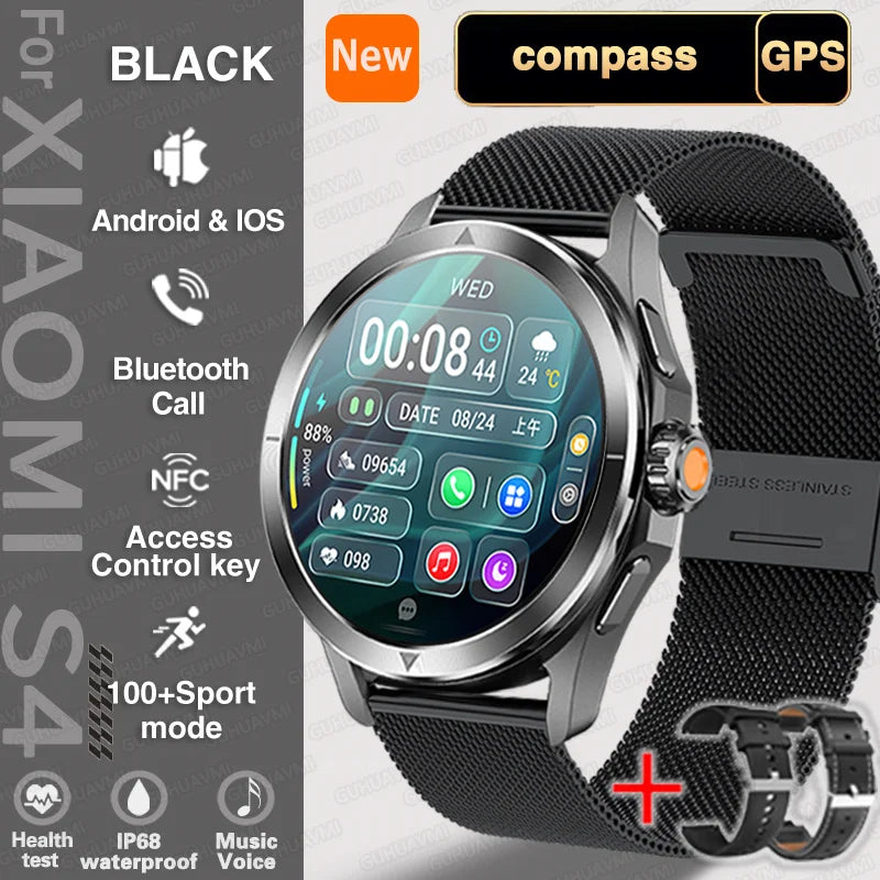Xiaomi S4 Ultra Smartwatch – HD AMOLED, GPS, Heart Rate & Bluetooth
