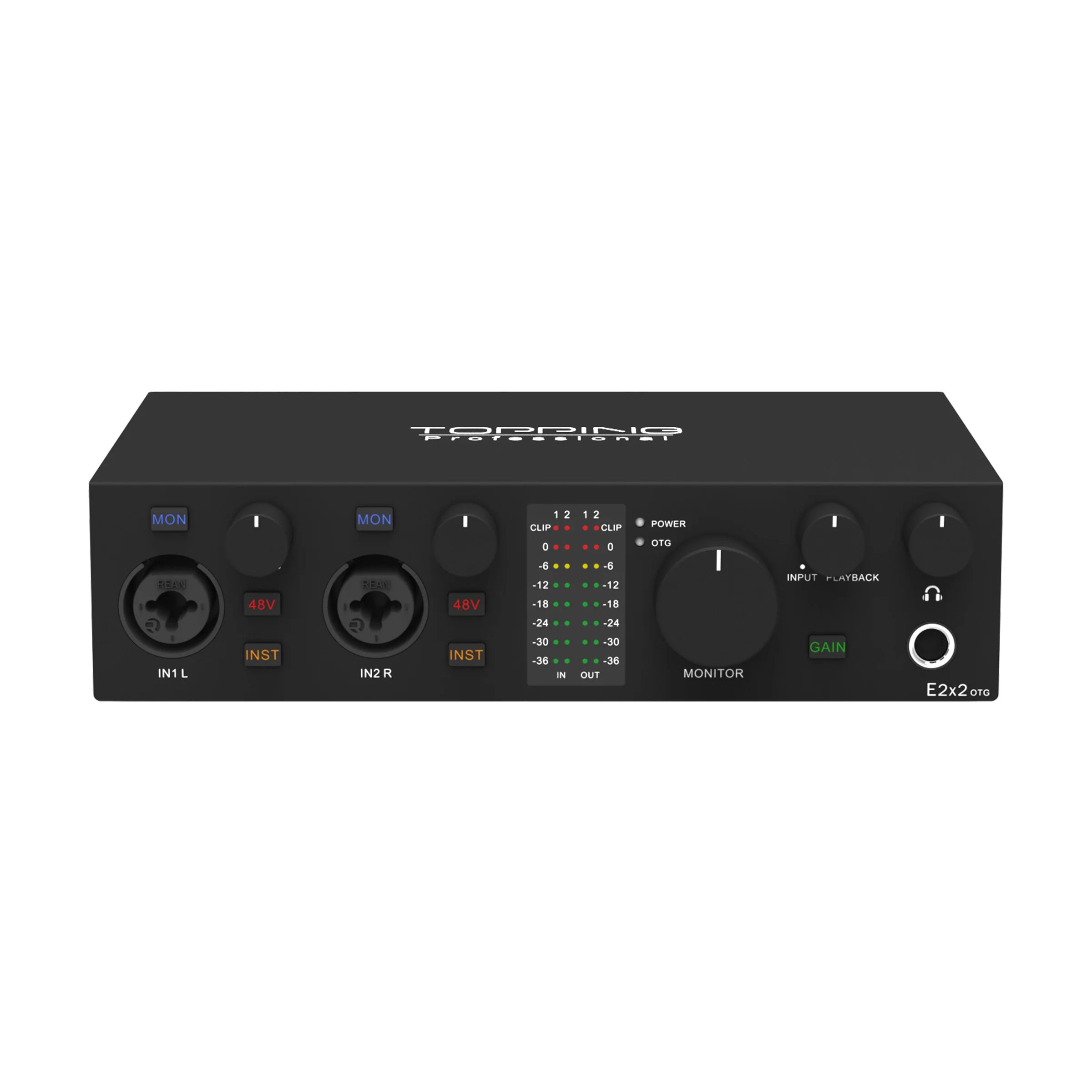 TOPPING E2x2 OTG – 2-in/2-out Audio Interface