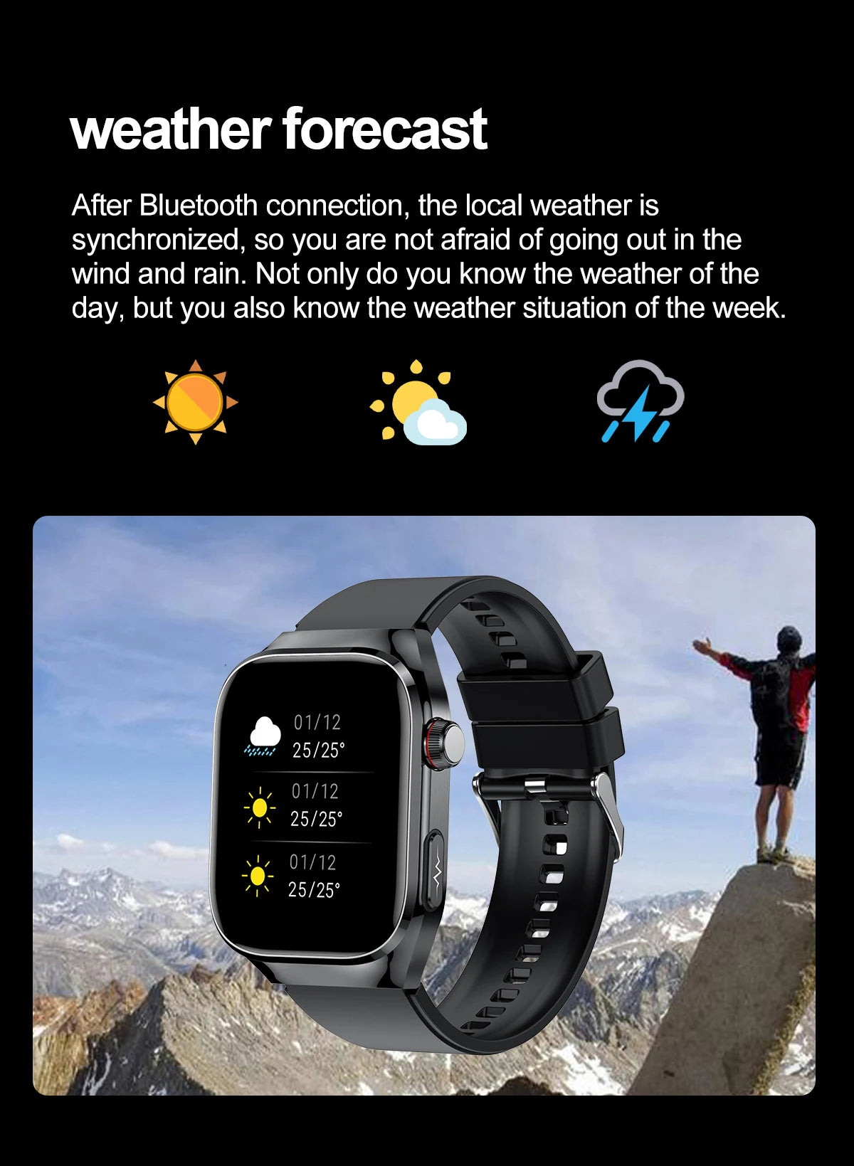 2025 Smart Health Watch – Uric Acid & Body Fat Monitor