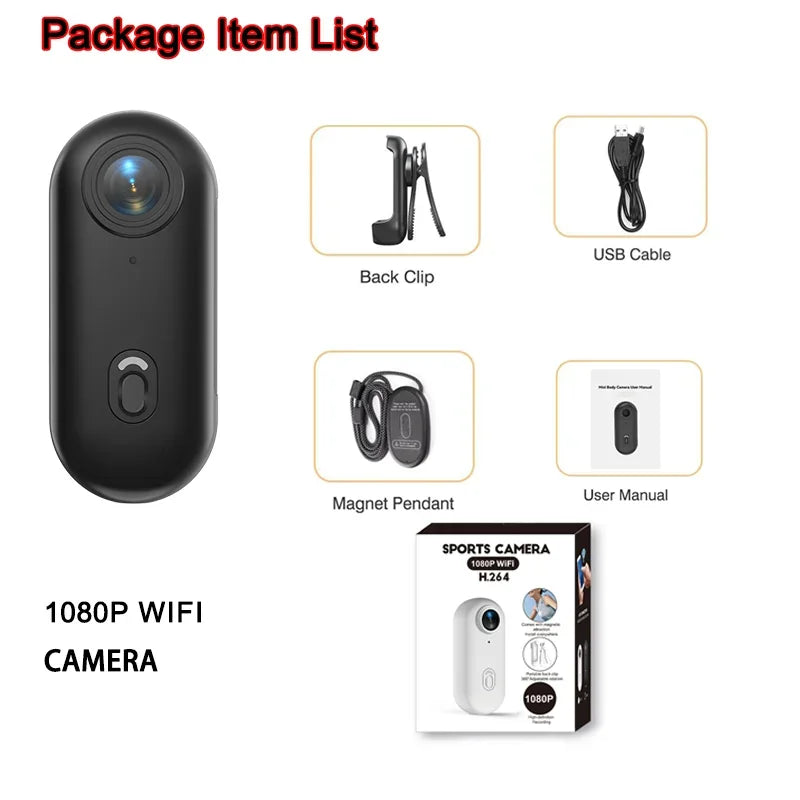 4K Outdoor Sports Action Camera – Helmet & Bike Mini Cam