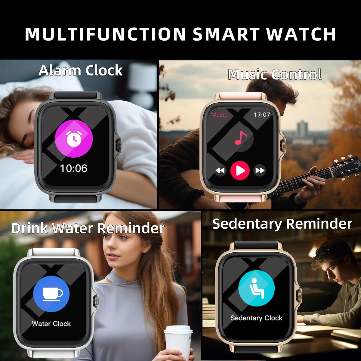 1.83" Waterproof Smart Watch – Call & Fitness Tracker