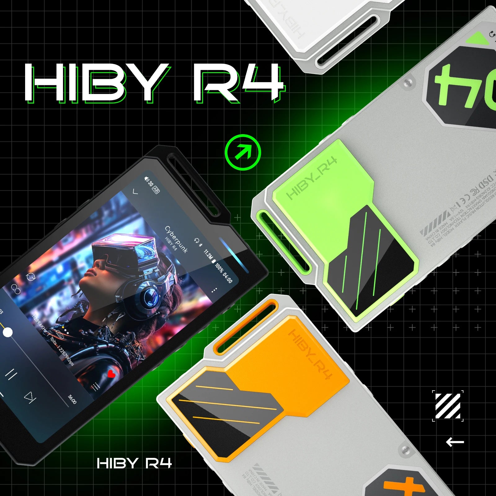 HiBy R4 HiFi Music Player – Android 12, Bluetooth & WiFi