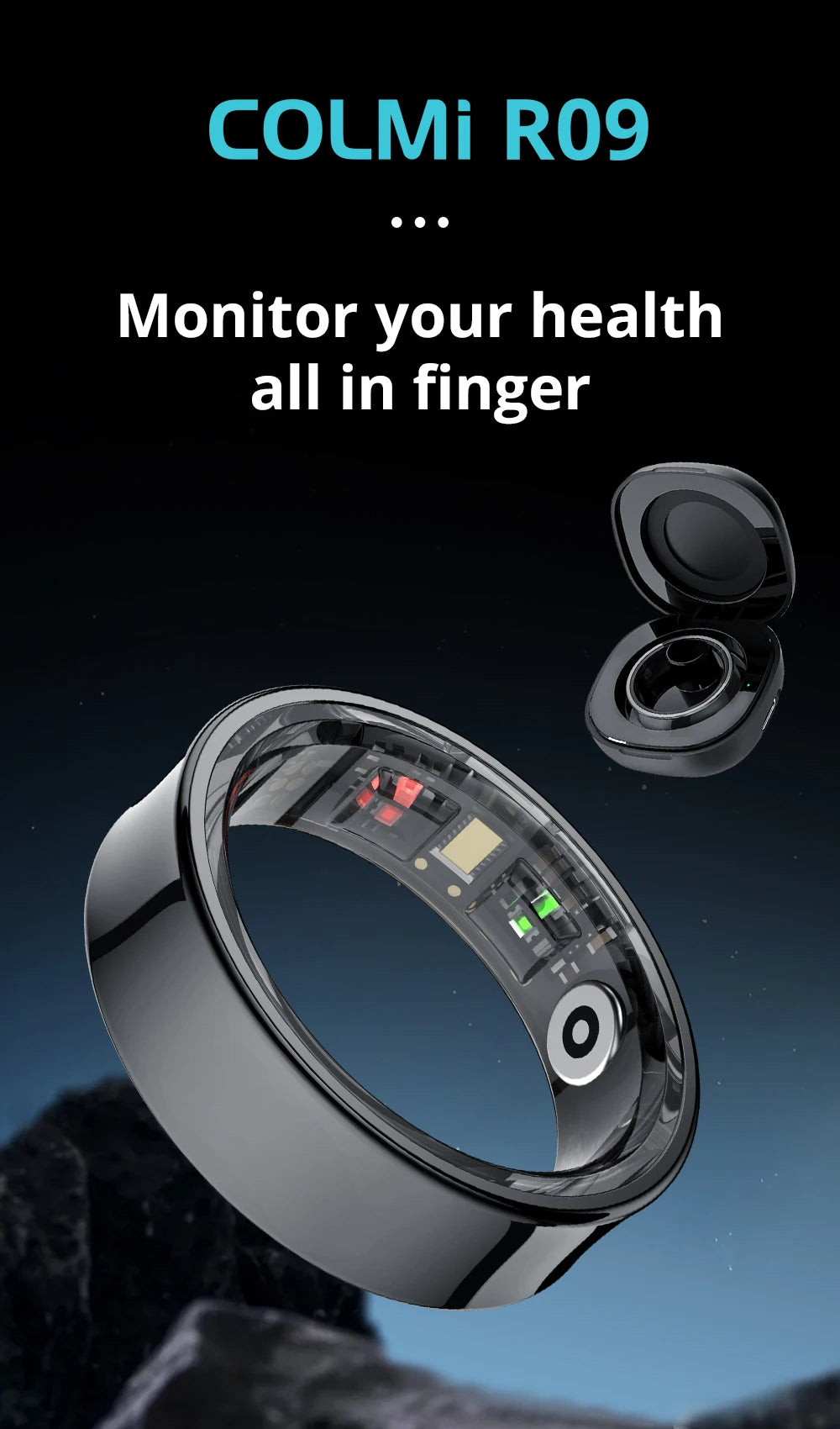 COLMI R09 Smart Ring – 2024 Health Tracker
