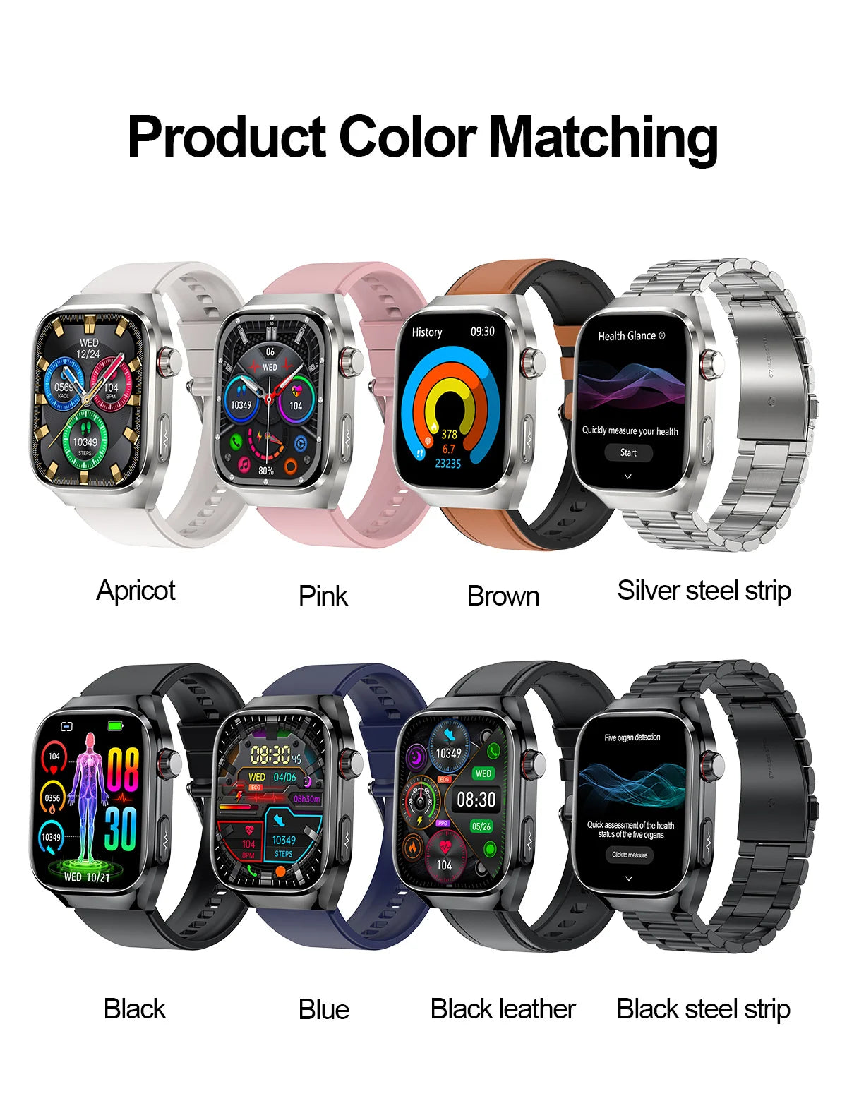 2025 Smart Health Watch – Uric Acid & Body Fat Monitor