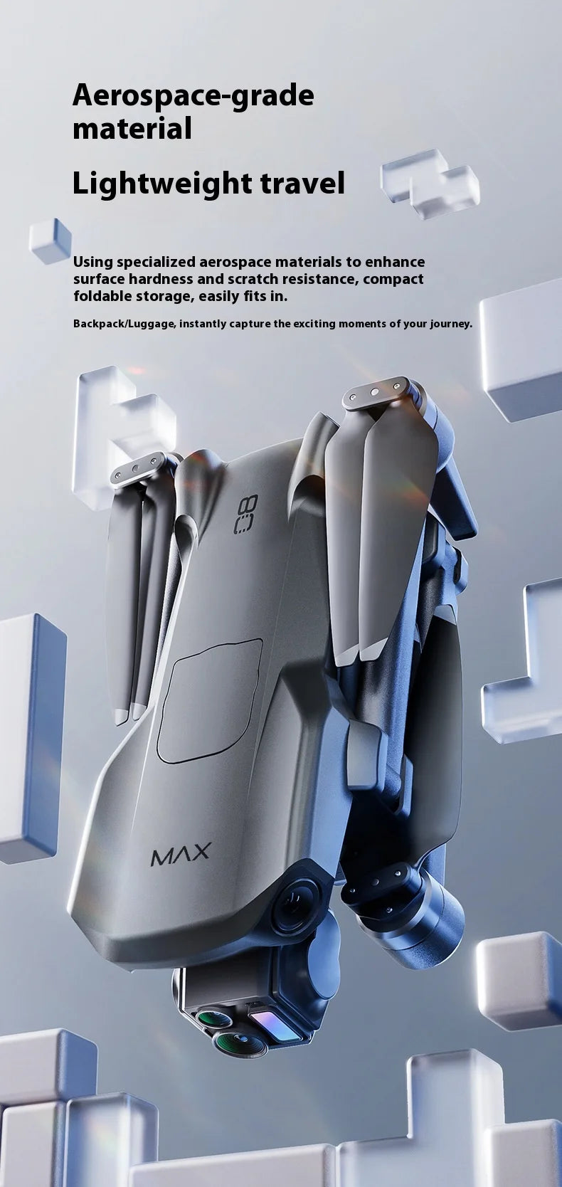 P7 Max Drone with 3-Axis Brushless Gimbal