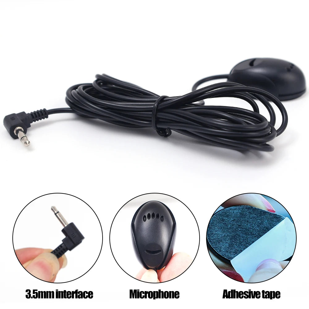 Bluetooth Car Audio Microphone – Self-Adhesive 3.5mm