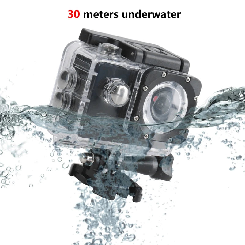 4K Ultra HD Action Camera – 2" Waterproof Helmet Sport Cam