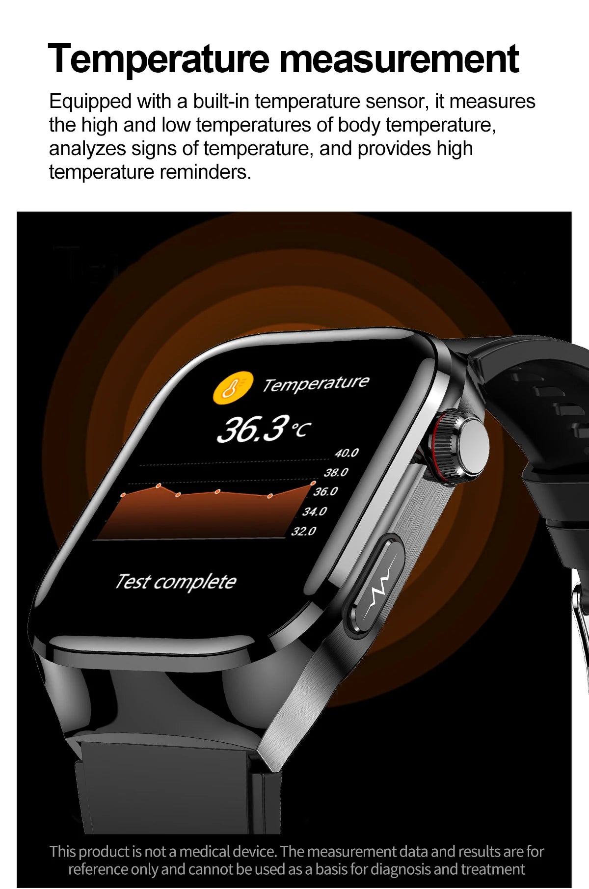 2025 Smart Health Watch – Uric Acid & Body Fat Monitor