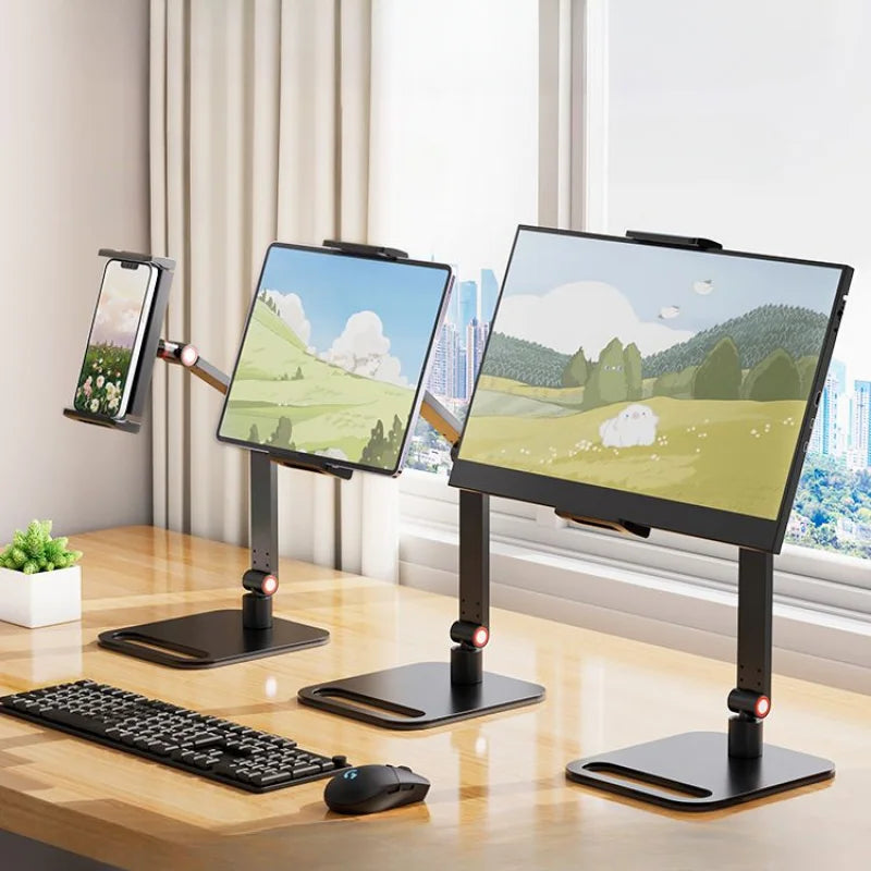 Universal Monitor Desk Stand – 12–17.3" VESA Mount, Folding Holder