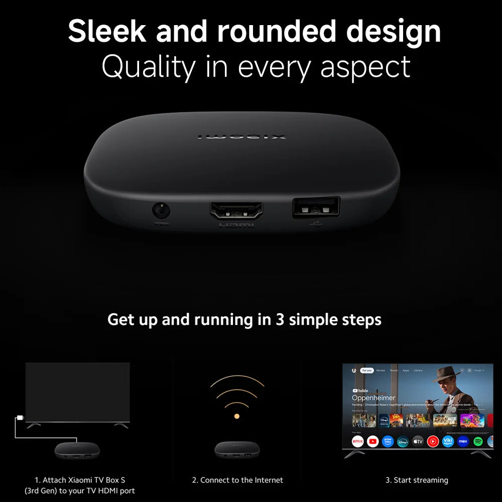 Xiaomi TV Box S 3rd Gen – 4K Ultra HD Smart TV