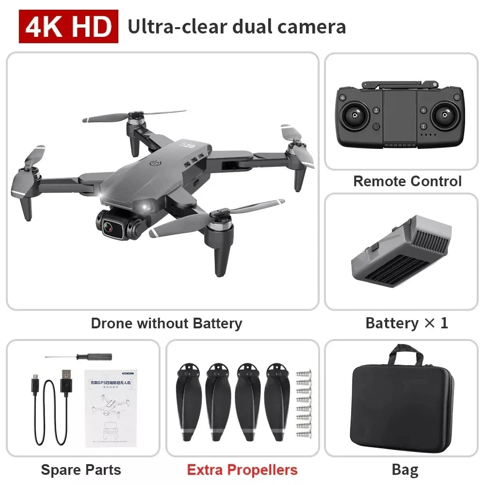L900 Pro Drone – 4K Dual Camera, 5G GPS & Foldable Quadcopter