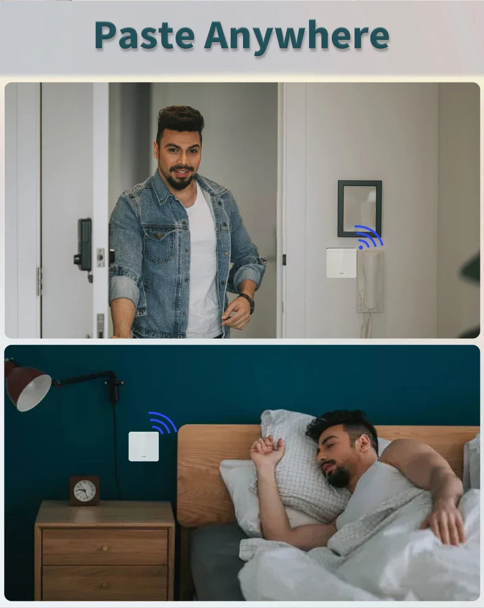 WiFi Smart Switch – Tuya LED Control, Voice & RF Remote