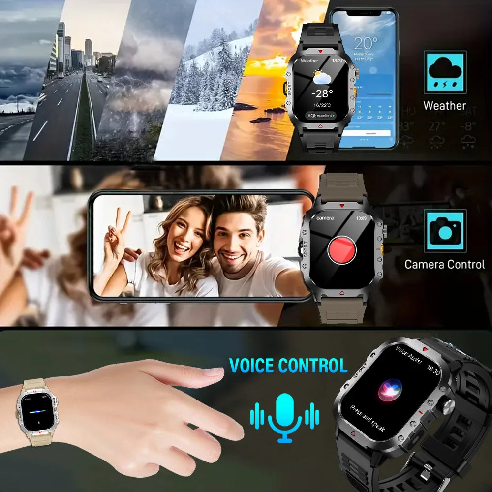 KESHUYOU Outdoor Sports Smart Watch – 2.01″ HD