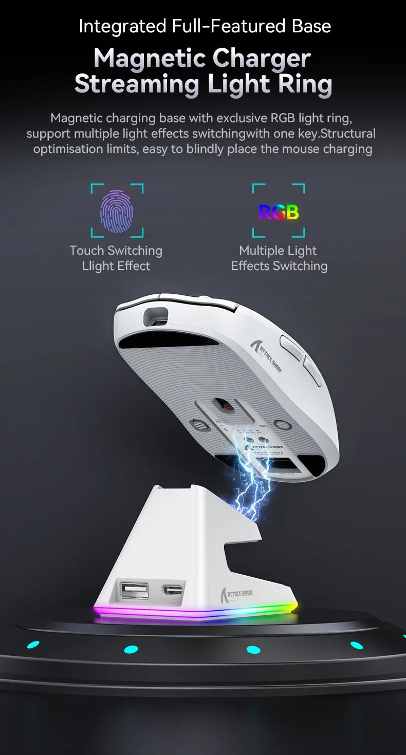Attack Shark X6 Bluetooth Gaming Mouse – PAW3395 & Tri-Mode