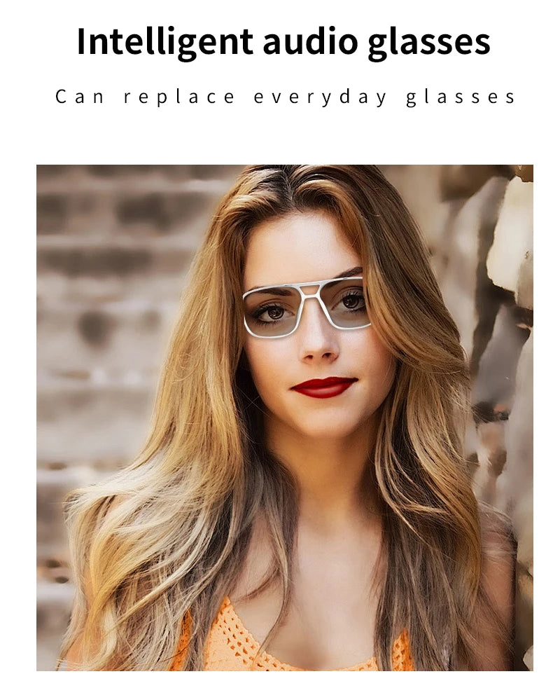Smart Audio Glasses – Bluetooth, Anti-UV, Color-Changing Lenses