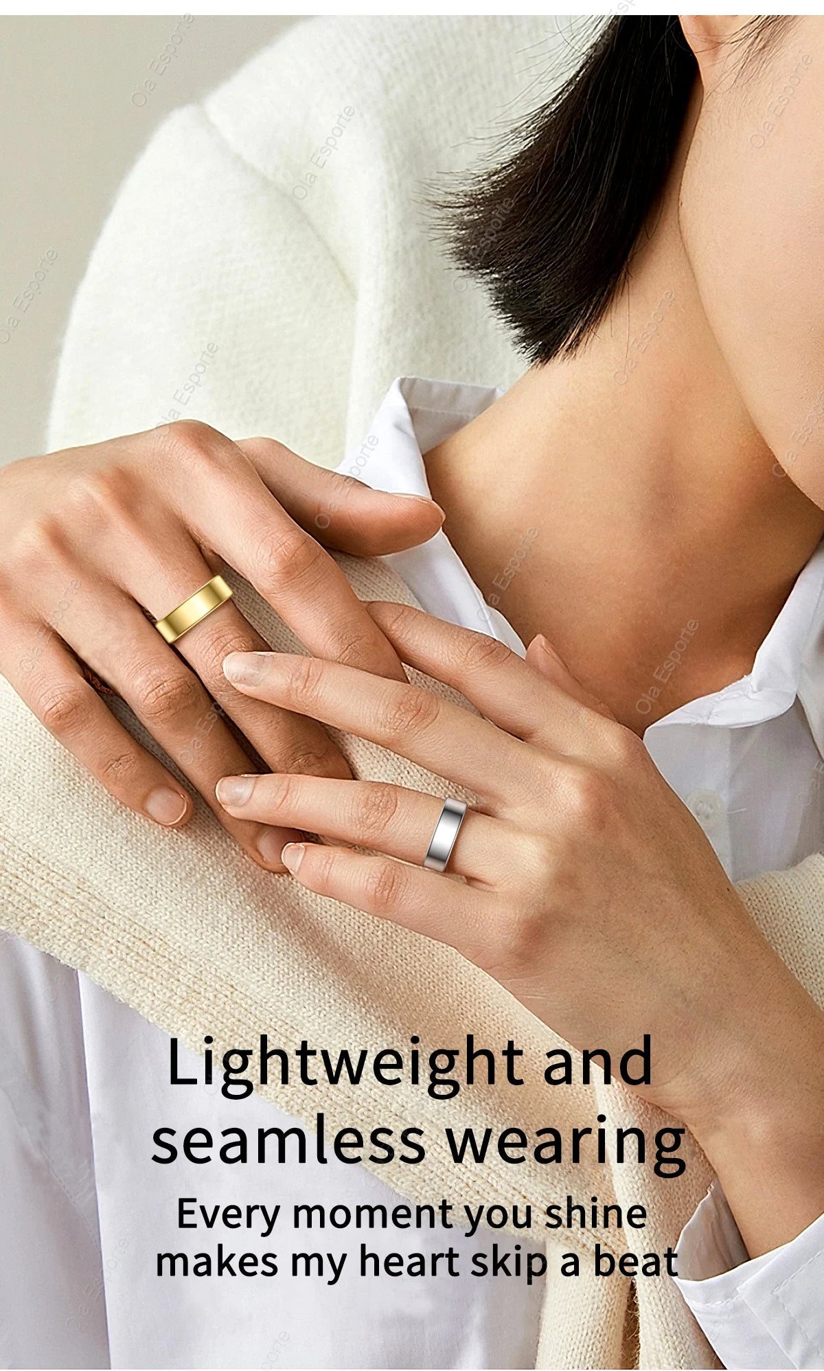 Smart Ring – Bluetooth Heart Rate & Health Monitor