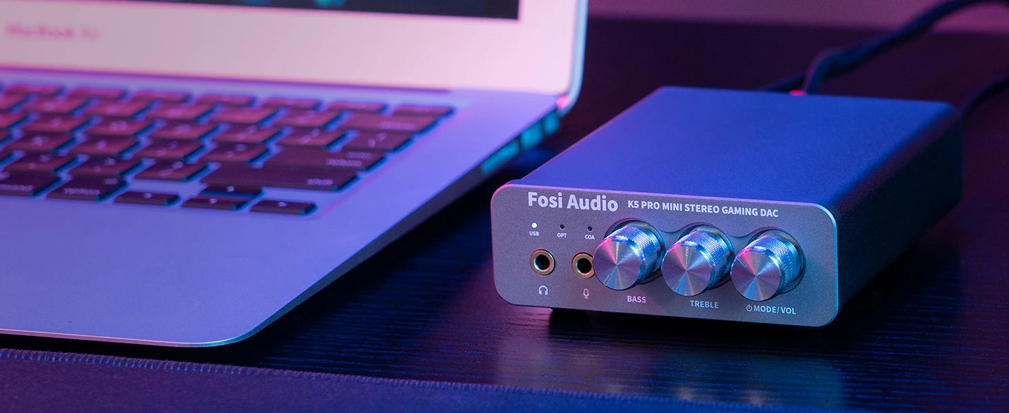 Fosi Audio K5 PRO – USB DAC & Headphone Amplifier