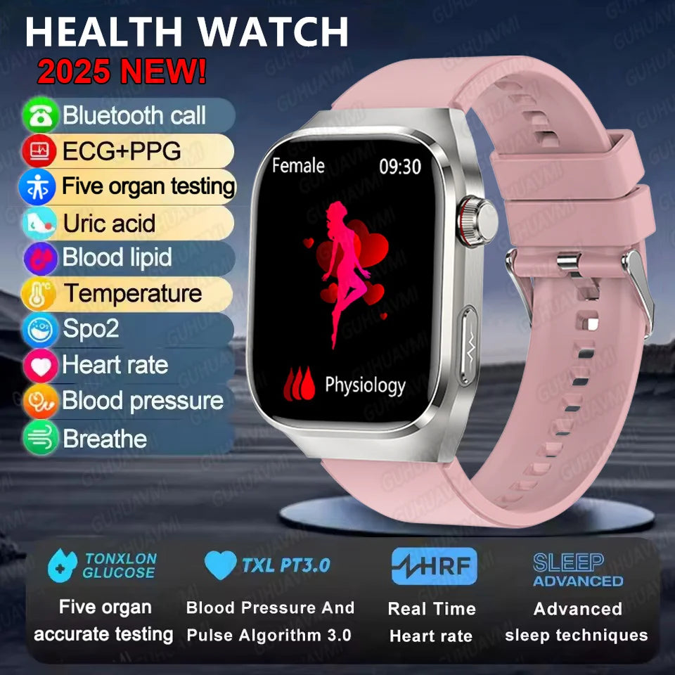 2025 Smart Health Watch – Uric Acid & Body Fat Monitor