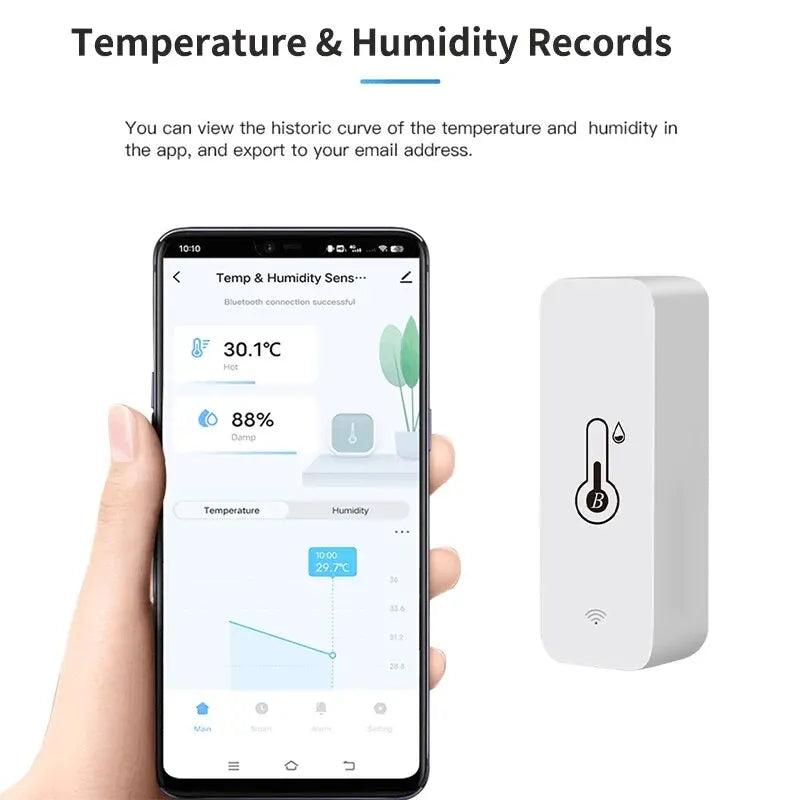 Tuya Smart Temp & Humidity Sensor – 2PACK