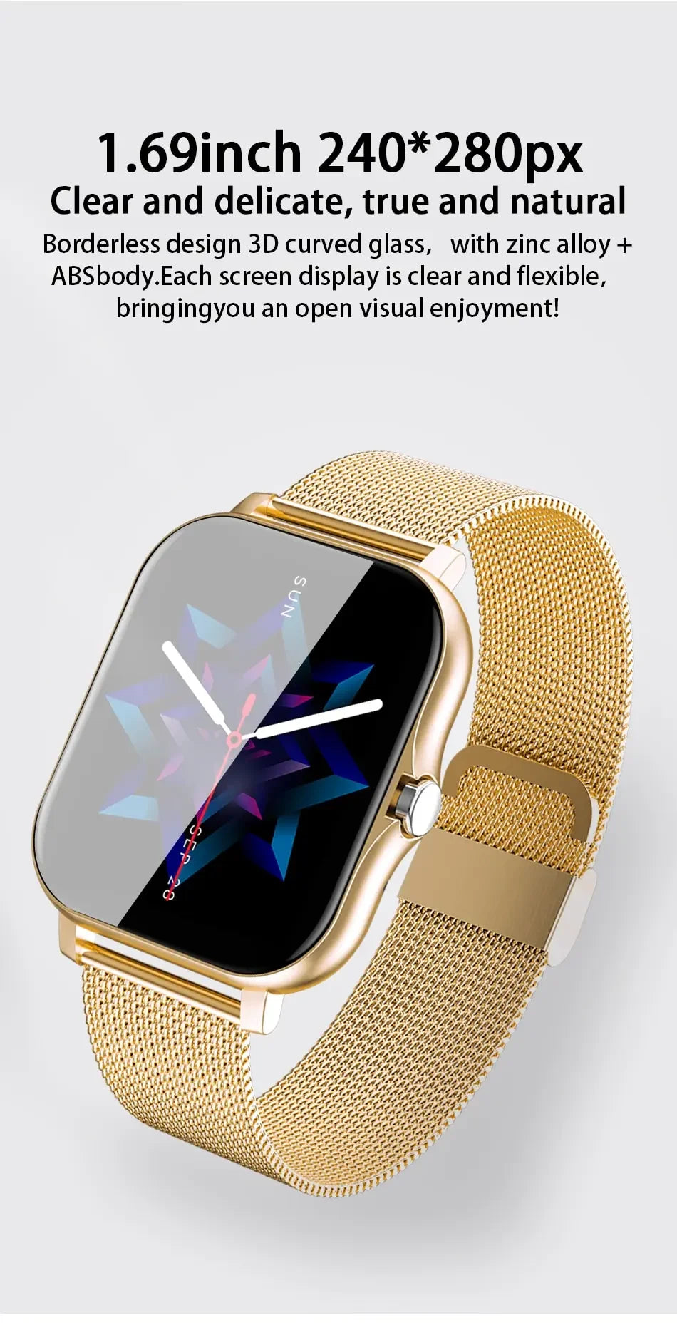 2024 Bluetooth Smart Watch – Touch Call & Fitness Tracker