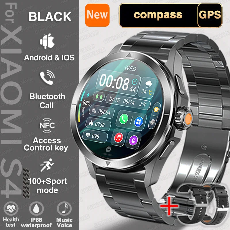 Xiaomi S4 Ultra Smartwatch – HD AMOLED, GPS, Heart Rate & Bluetooth