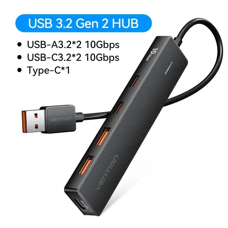 Vention 4-Port USB 3.2 Hub 10Gbps