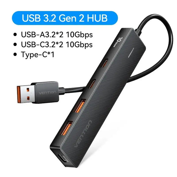 Vention 4-Port USB 3.2 Hub 10Gbps